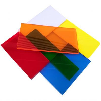 Panneau PMMA en feuille acrylique colorée
