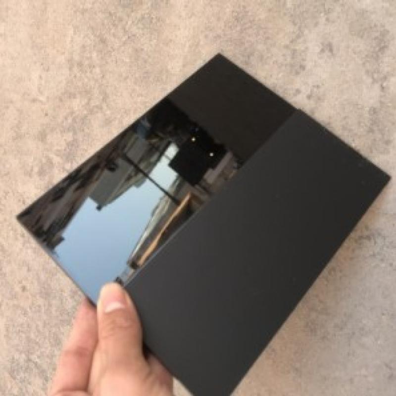 black mirrored acrylic sheet