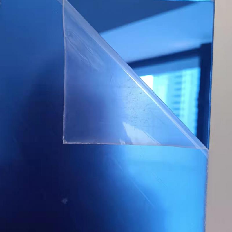 blue color acrylic mirror